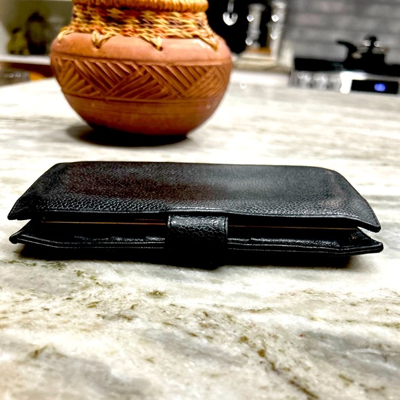 Chanel Authentic CC Caviar Leather Bifold Wallet With Tab Button Snap Cl… - Picture 6 of 10